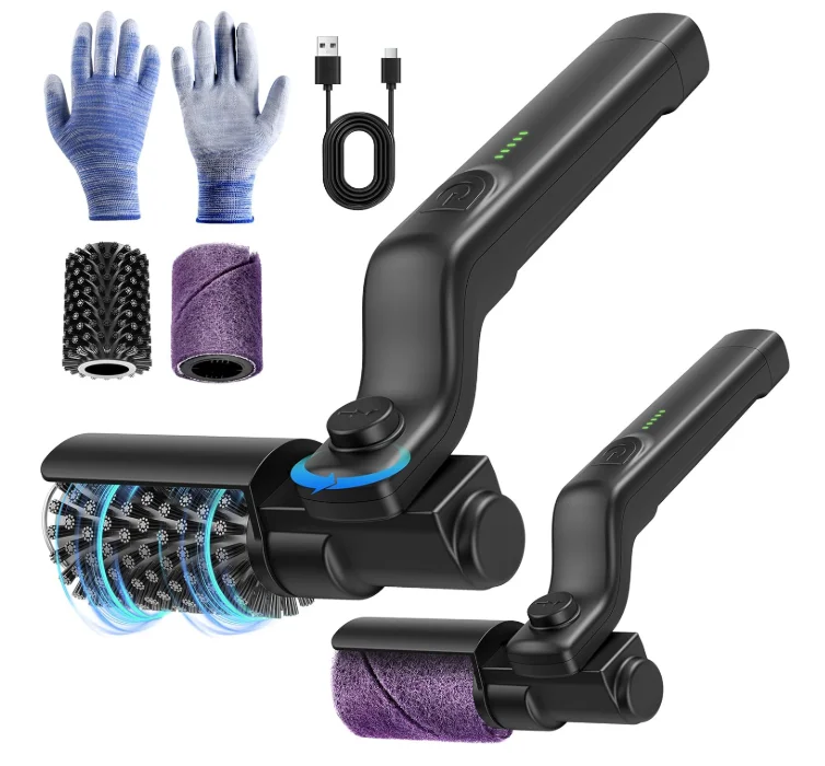 

Electric Grill Cleaner Brush Rechargeable BBQ Cleaner with 400 RPM Motor, Type-C Charging - Stainless Steel Bristles