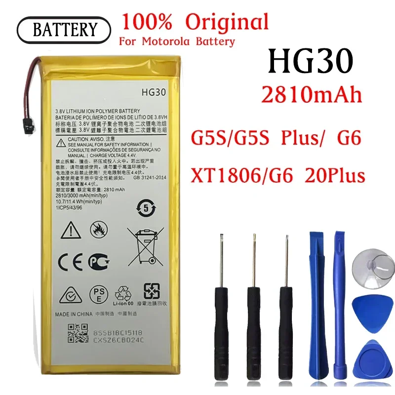 HG30 BATTERY FOR Motorola Moto XT1794 XT1792 G6 XT1925 G5SPlus XT1791 XT1795 XT1805 XT1803 G6 Original Capacity PHONE Bateria