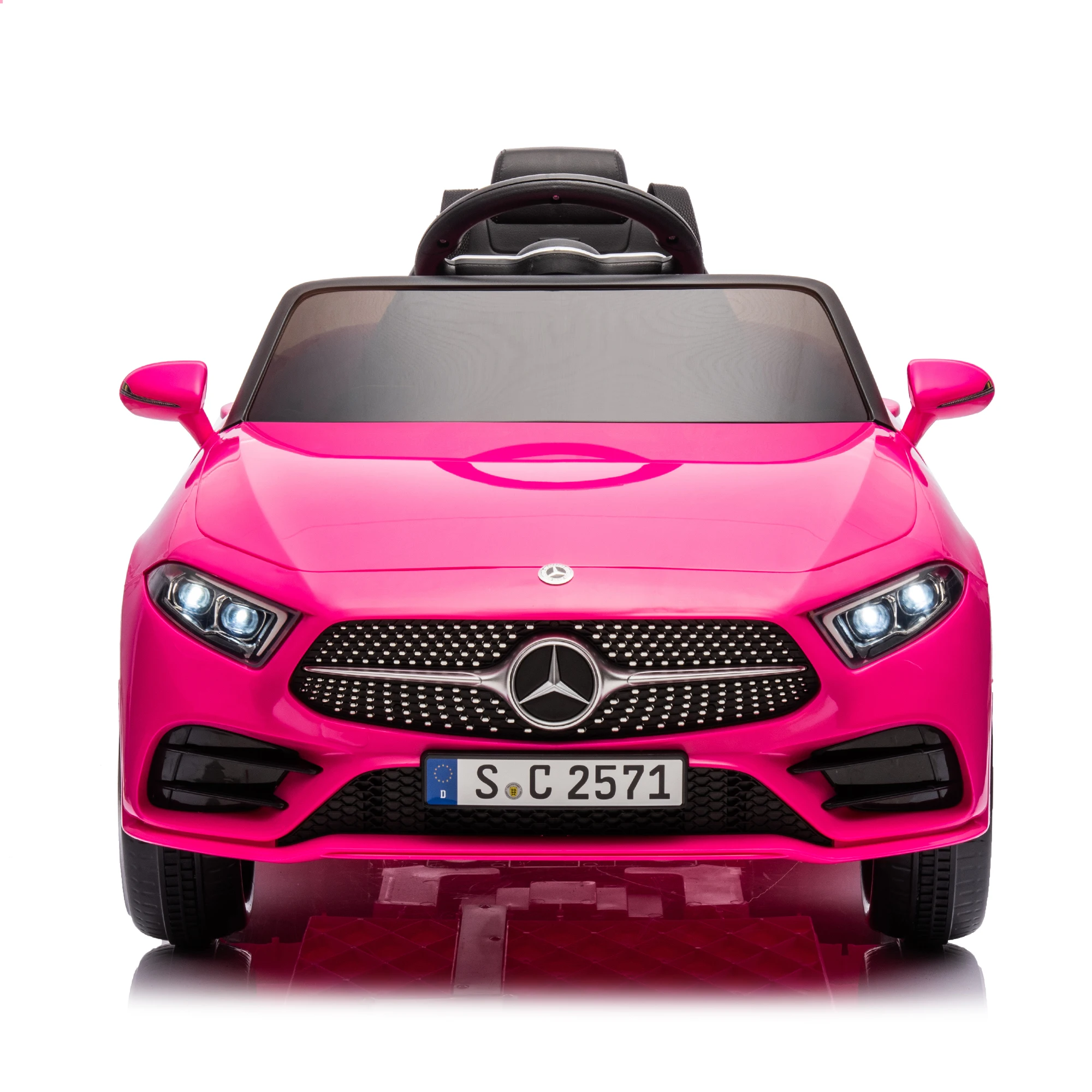 12V Kids Ride On Car W/Parents Remote Control,Licensed Mercedes-Benz CLS 350 for Kids,Four Wheel Suspension,Power Display,Music