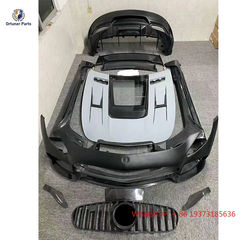 New Style AMG GT GTC Body Kit for Mercedes Benz I Style Grille Front Rear Side Skirt Spoiler Hood Exhaust Upgrade Body Kits