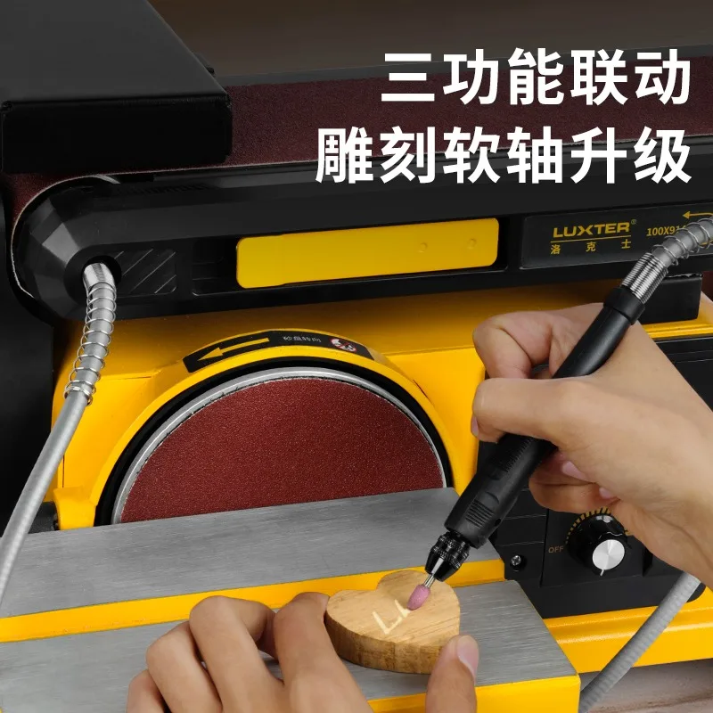 Belt Sander Machine Multifunctional Sander Engraving  Woodworking Desktop Sandpaper  Polishing Machine Sander