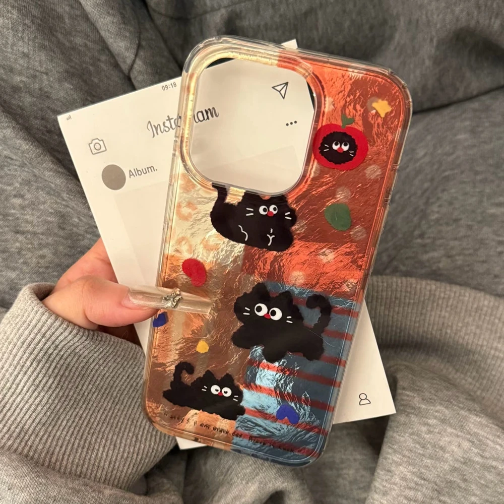 الرجعية لصق ليوبارد نمط القط الجليدي الملمس الفتيات النساء جراب هاتف ل Xiaomi 14T 13T برو 11 لايت 5G NE غطاء مقاوم للصدمات