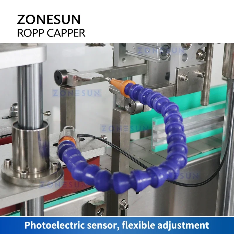 ZONESUN Automatic ROPP Pilfer Proof Capping Machine Wine Bottle Cap Sealing Tamper Rvident Closure Packing Equipment ZS-XG440Z