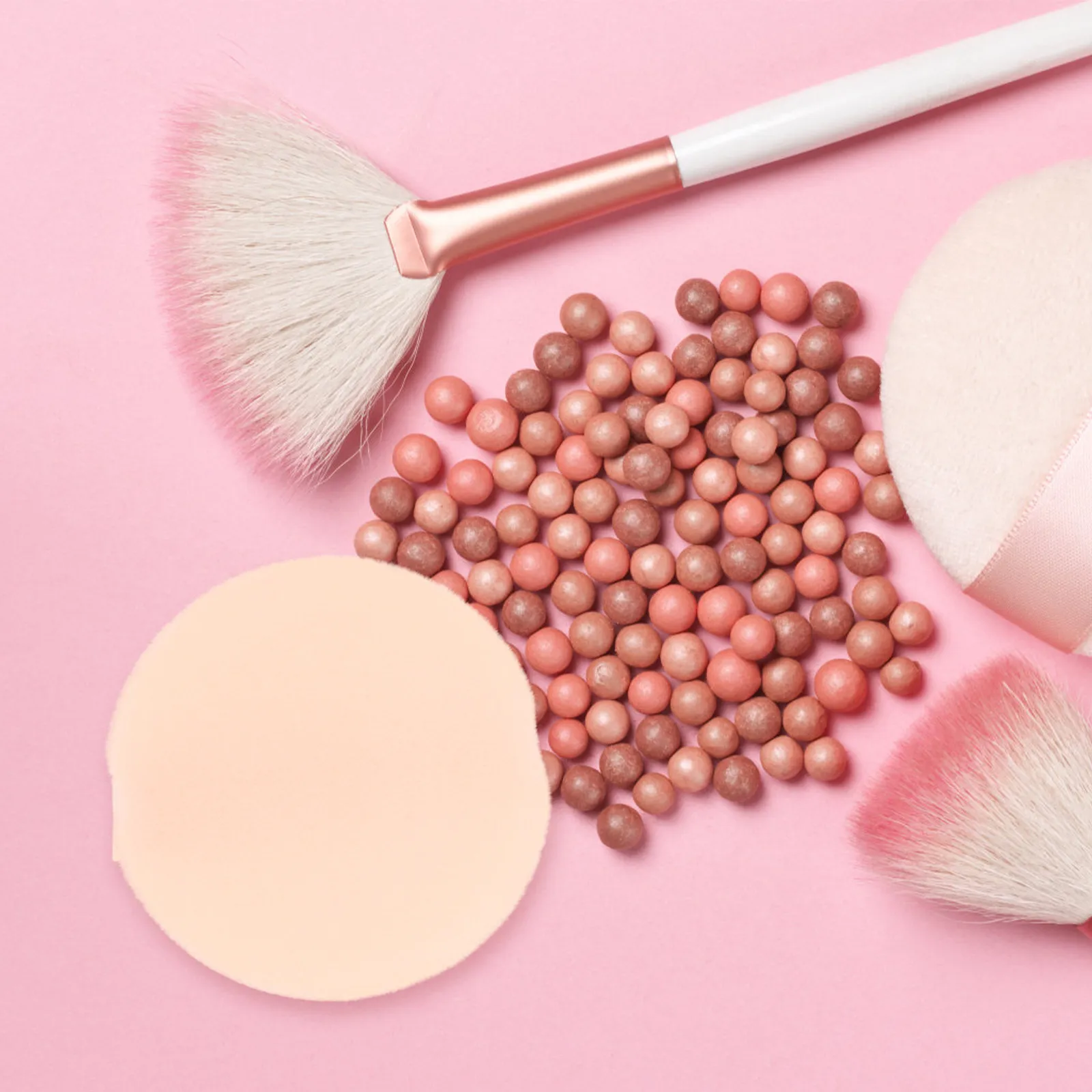 3Sets Premium Refillable Powder Case with Flip Design Airtight Lid Elastic Mesh for Loose Powder Blusher Foundation Portable