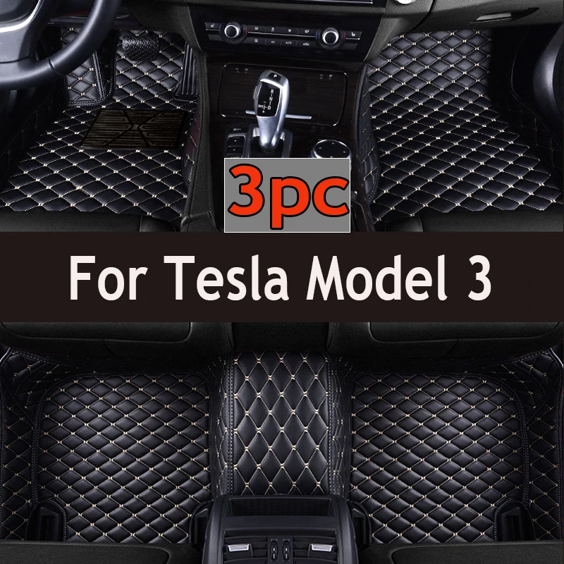 

Custom Car Floor Mats For Tesla Model 3 Auto Carpets Foot Coche Accessorie