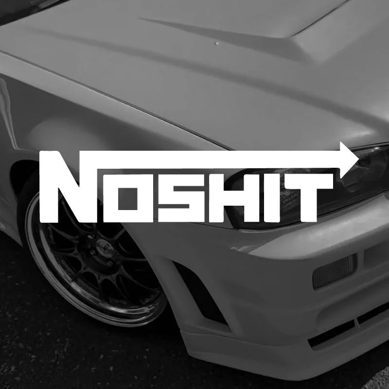 NOSHIT Nos Style Aufkleber Lustiger Auto-LKW-Vinylaufkleber JDM Racing Fensteraufkleber JDM Fensterdekore