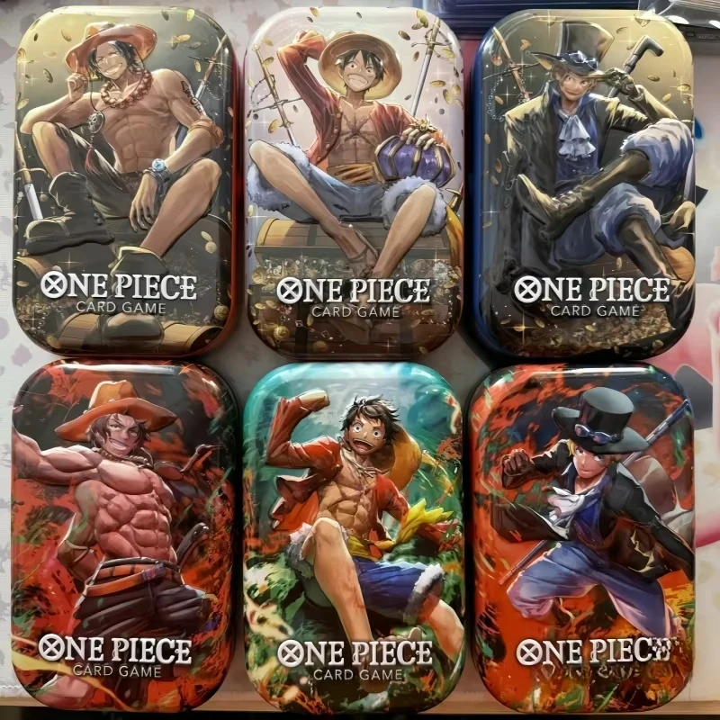 Bandai Onepiece Game Cards Collection Set Op09 New Four Emperor Mini Iron Box Set Limited Edition Chinese Version Cards Kid Toy