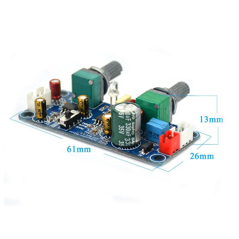 DC 9V-32V DC Single Supply Low Pass Filter Boards Power Filters for Audio Amplifiers Speakers