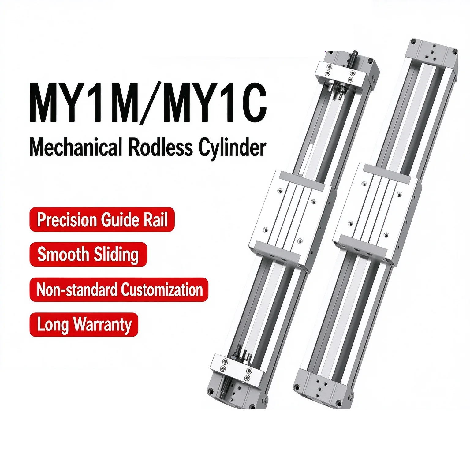 MY1M50 MY1M16 MY1M25 MY1M32 MY1M40 - Various Sizes from 100L to 1500L for Industrial Use Rodless Cylinder MY1M Series