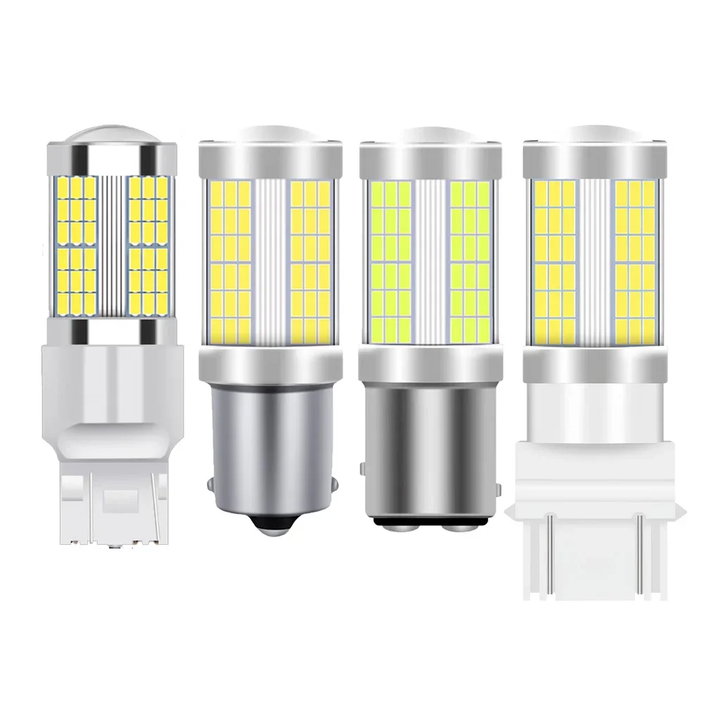 

2Pcs 1156 BA15S P21W 1157 BAY15D P21/5W 7443 W21/5W T25 3157 P27/7W LED Bulbs Daytime Running Lights Super Bright LED Car DRL