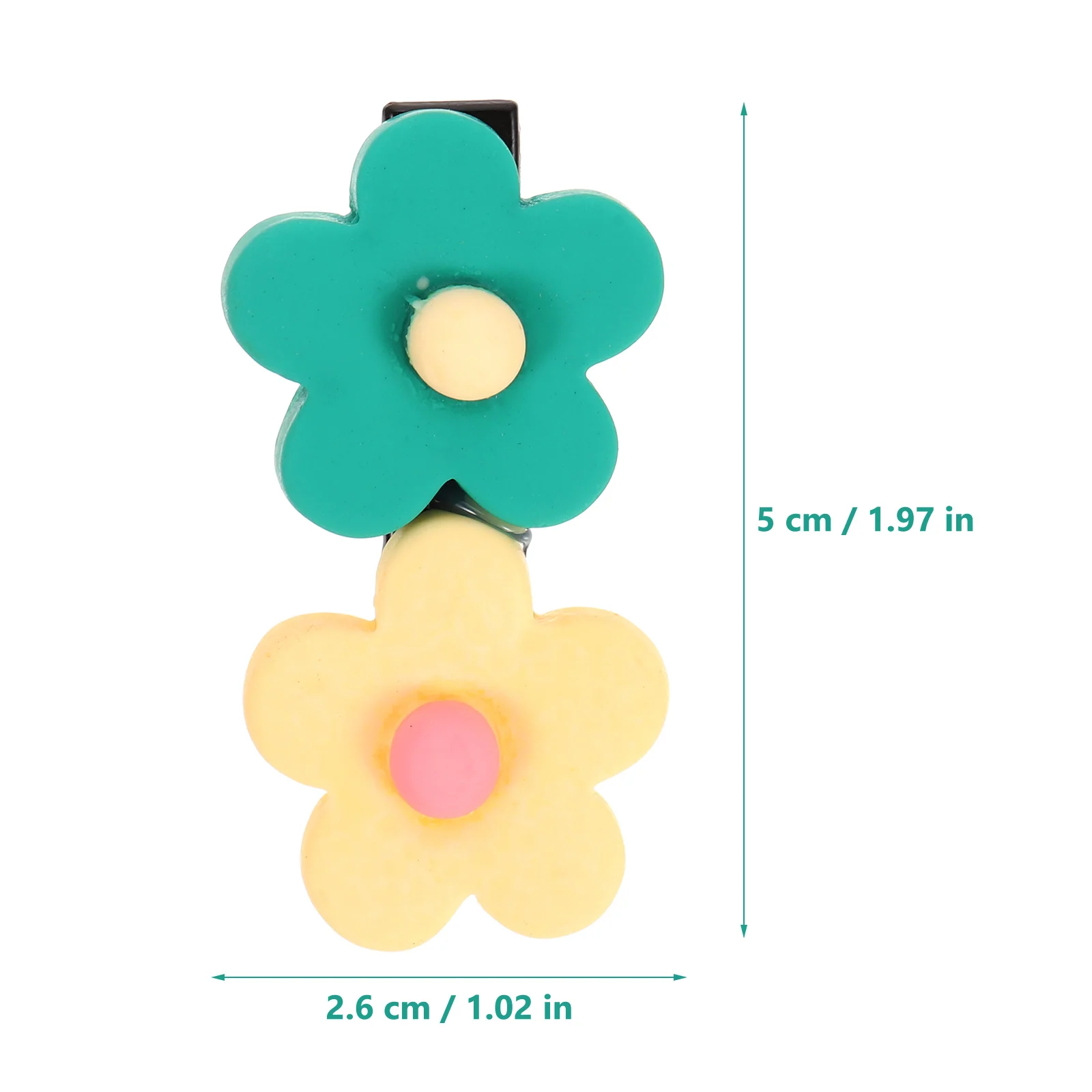 

8 Pcs Duck Billed Hair Clips Flower Hairpin for Mini Hairdressing s Girls Child