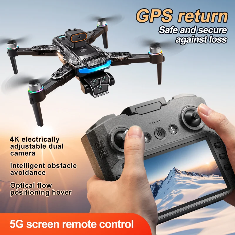 

A14 MAX GPS Drone WIFI FPV Hover Professional 4K Camera Brushless Obstacle Avoidance Screen Control Foldable Quadcopter Dron Toy
