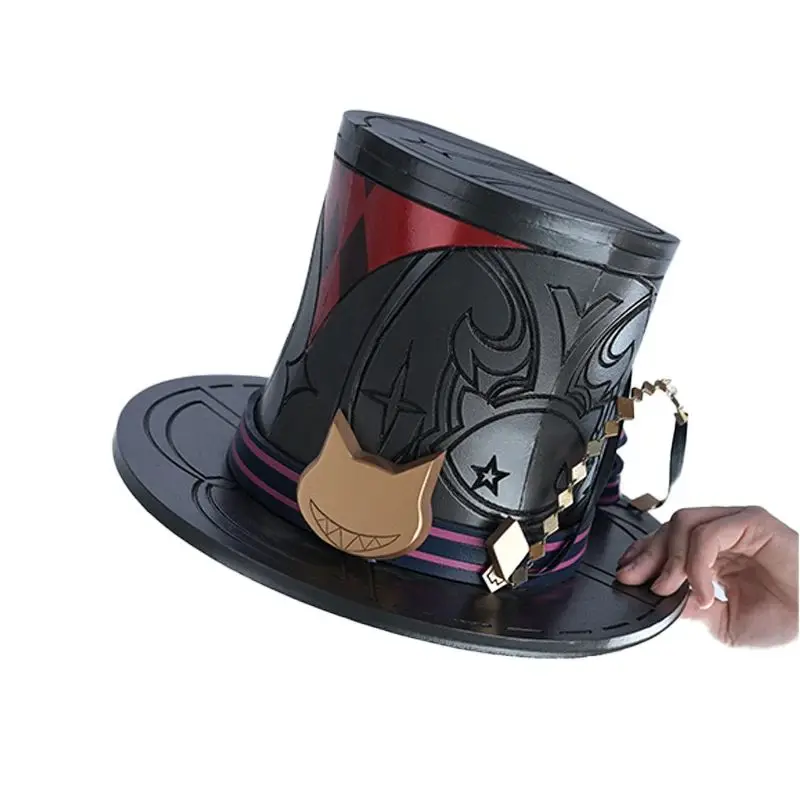 Jeu Lyney Anime Cosplay chapeaux Genshin Impact Lyney Cosplay chapeaux 3D impression accessoires jouets accessoires Halloween carnaval pour les femmes