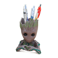 Disney Cartoon Tree Man Groot Model Home Office Decoration Simulation Flower Pot & Penholder Desktop Display Anime Figure Crafts