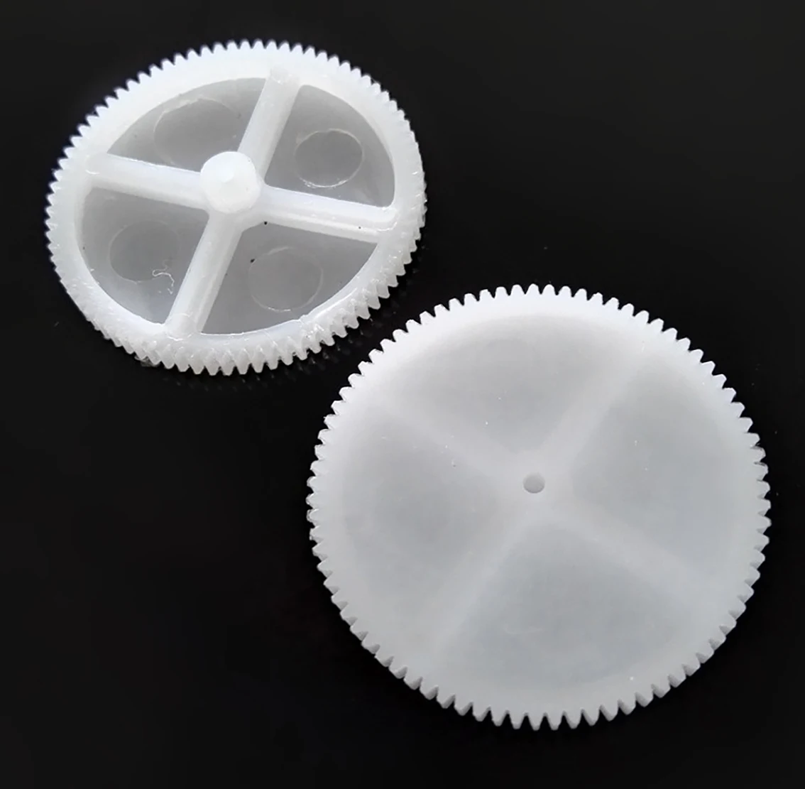 80teeth Modulus 0.5 Plastic Gear 802A Aperture 1.9mm 0.5M Single-layer Gear DIY Model Part Accessories