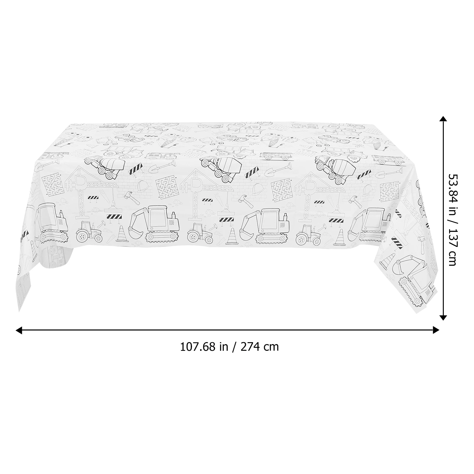 

Birthday Paper Tablecloth Decorative Printed Party Tablecloth Perfect for Home Classroom Dining Birthday Theme Party Paper Table