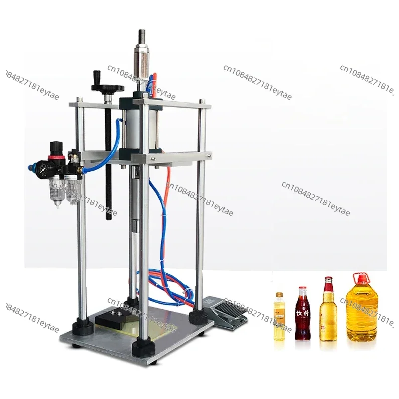 Upgrade Electric Pneumatic Desktop Capping Machines Essential Oil Bottle Beer Bottles Capper Soda Beverage Bottle Lock Cap Capp