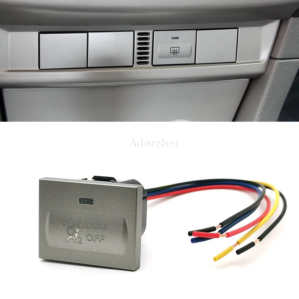 Fit For Ford Focus 2 2004-2010 mk2 Transit Car Passenger Airbag Off Switch Button with Wire