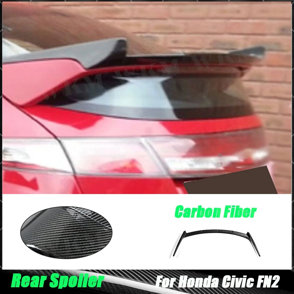 

Carbon Fiber Rear Bumper Spoiler Wing Body Kit For Honda Civic FN2 2007-2011 Typer Trunk Wing FRP Black Rear Wing Car Styling