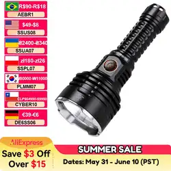 Wurkkos TS30S Pro 21700 Rechargeable Tactical Flashlight LED USB-C 6000Lm Torch MAX 1086M Stainless Bezel Anduril 2 Power Bank