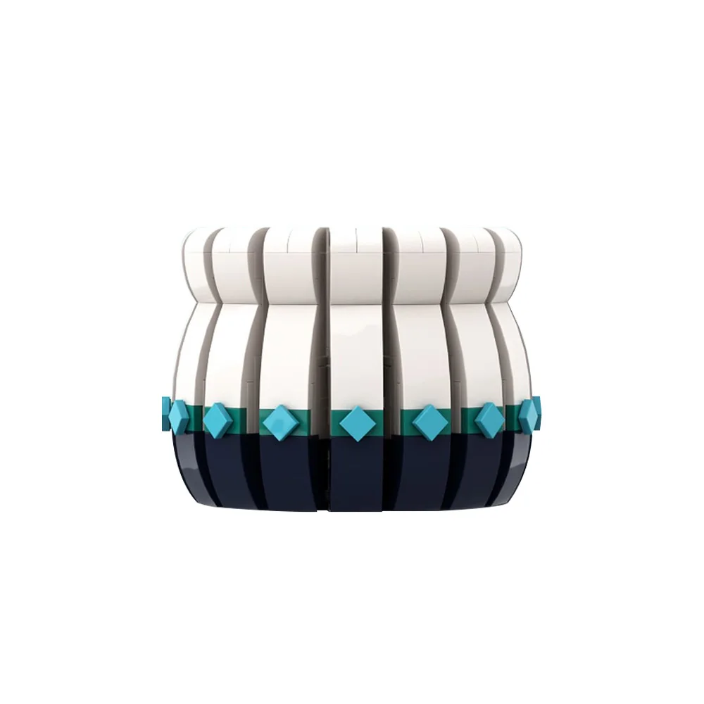 MOC Creatività vaso bianco Building Blocks Modello Vaso di crisantemo in stile europeo Mattoni fai da te Giocattolo assemblato Regalo per bambini