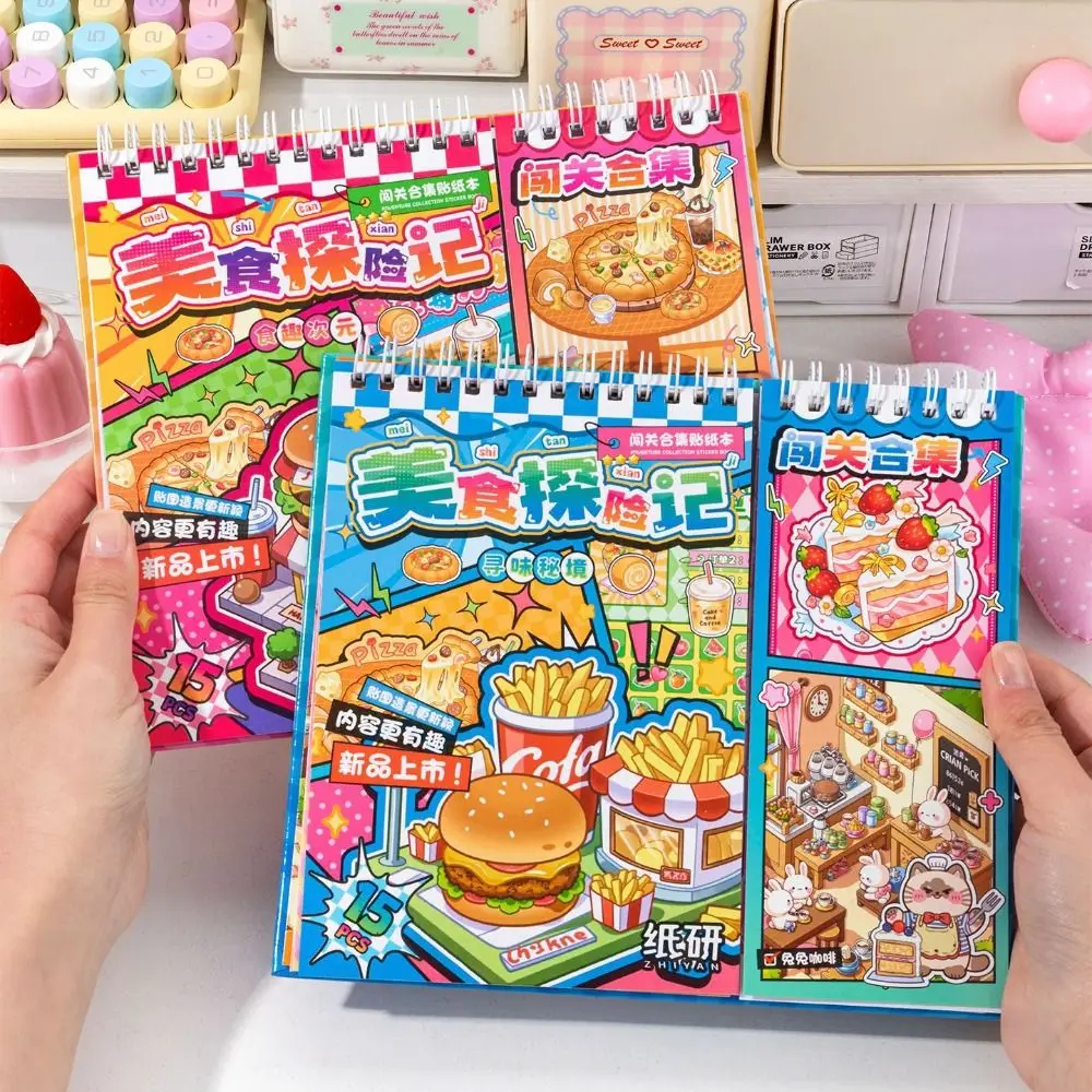 

Food Adventure Story Miniature Landscape Sticker Collection Decorative Visual Stacking DIY Cabin Scene Sticker