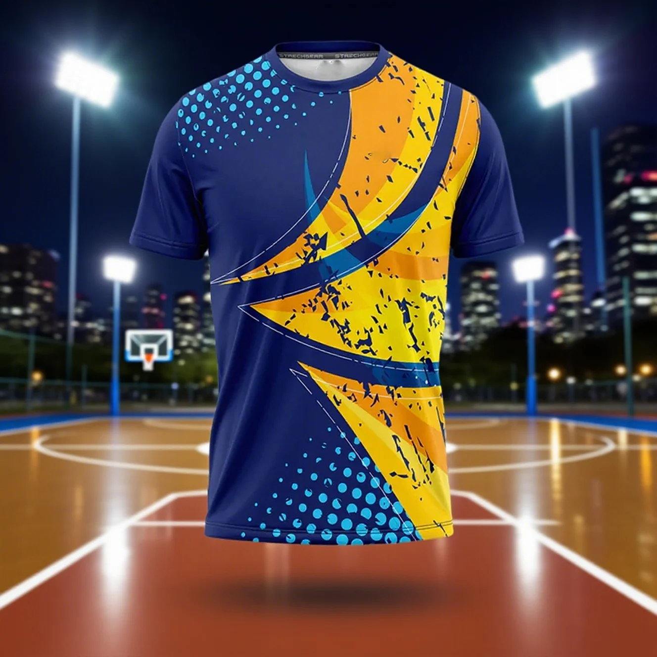

Fashion Summer Football Sport Tops Street 3d Print Stripe Fashion Jersey Quick Dry Tee Men's T-Shirts Women's Shirts Kids Tshirt