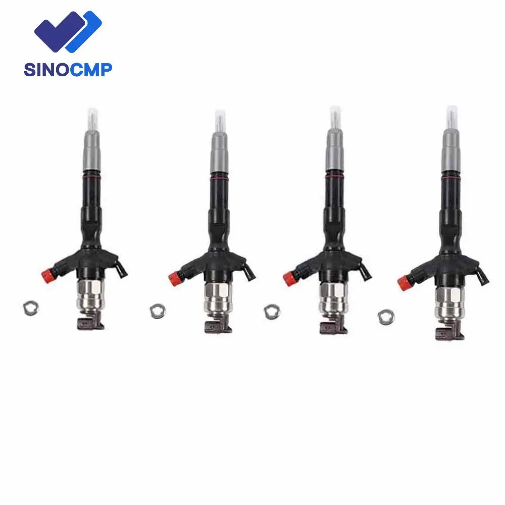 

4pcs New Fuel Injectors 095000-7780 095000-7781 23670-39316 For Toyota Hilux/Land Cruiser Prado 2.5 3.0 D-4D 1KD-FTV 2KD-FTV