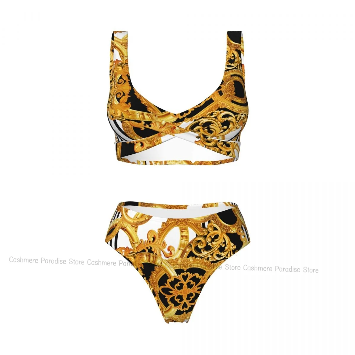 

The Push-Up Bikini Women Sexy Separate Swimsuit Golden Baroque (2) Two-piece Beachwear