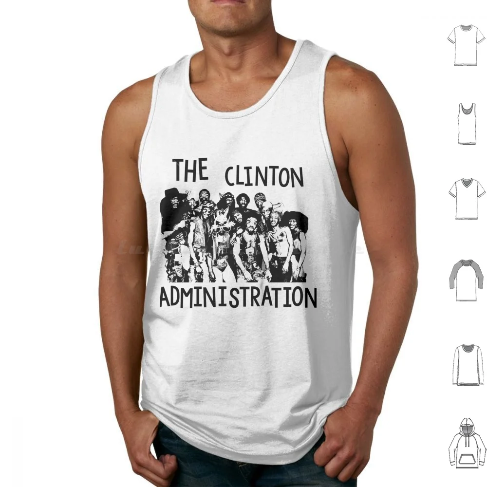 Parliament Funkadelic-The George Clinton Administration Tank Tops Vest Sleeveless George Clinton Administration Funkadelic