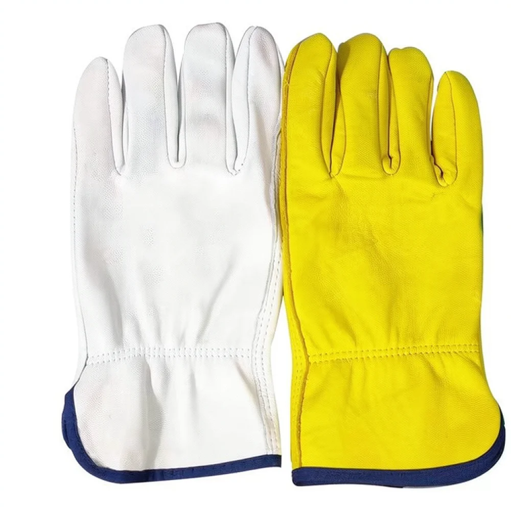 For For Shangrui Sheepskin Welding Gloves Soft Leather Heat Resistant Protective Gear Breathable Repair Driver Working Hands