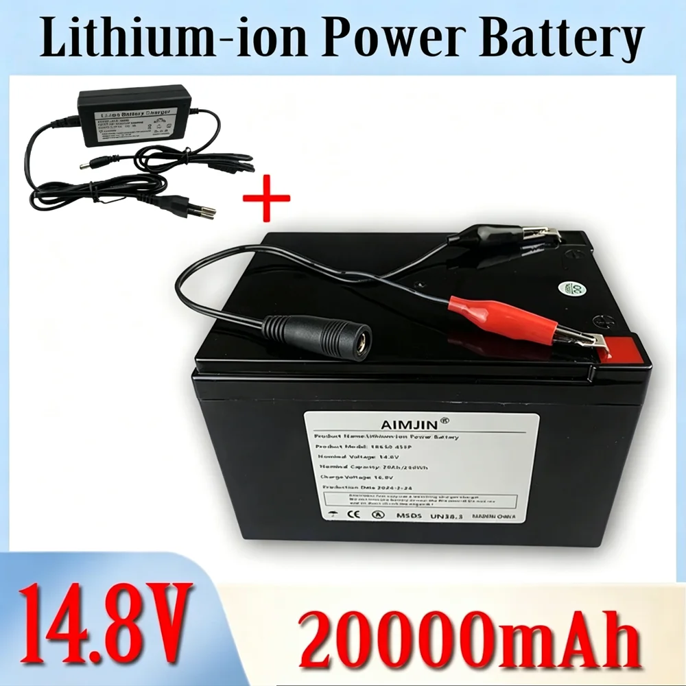 

4S5P 14.8V 20Ah Lithium-ion 18650 Battery Pack built-in BMS Suitable for 16.8V Equipment, High-power Inverter, Tourist Car Solar