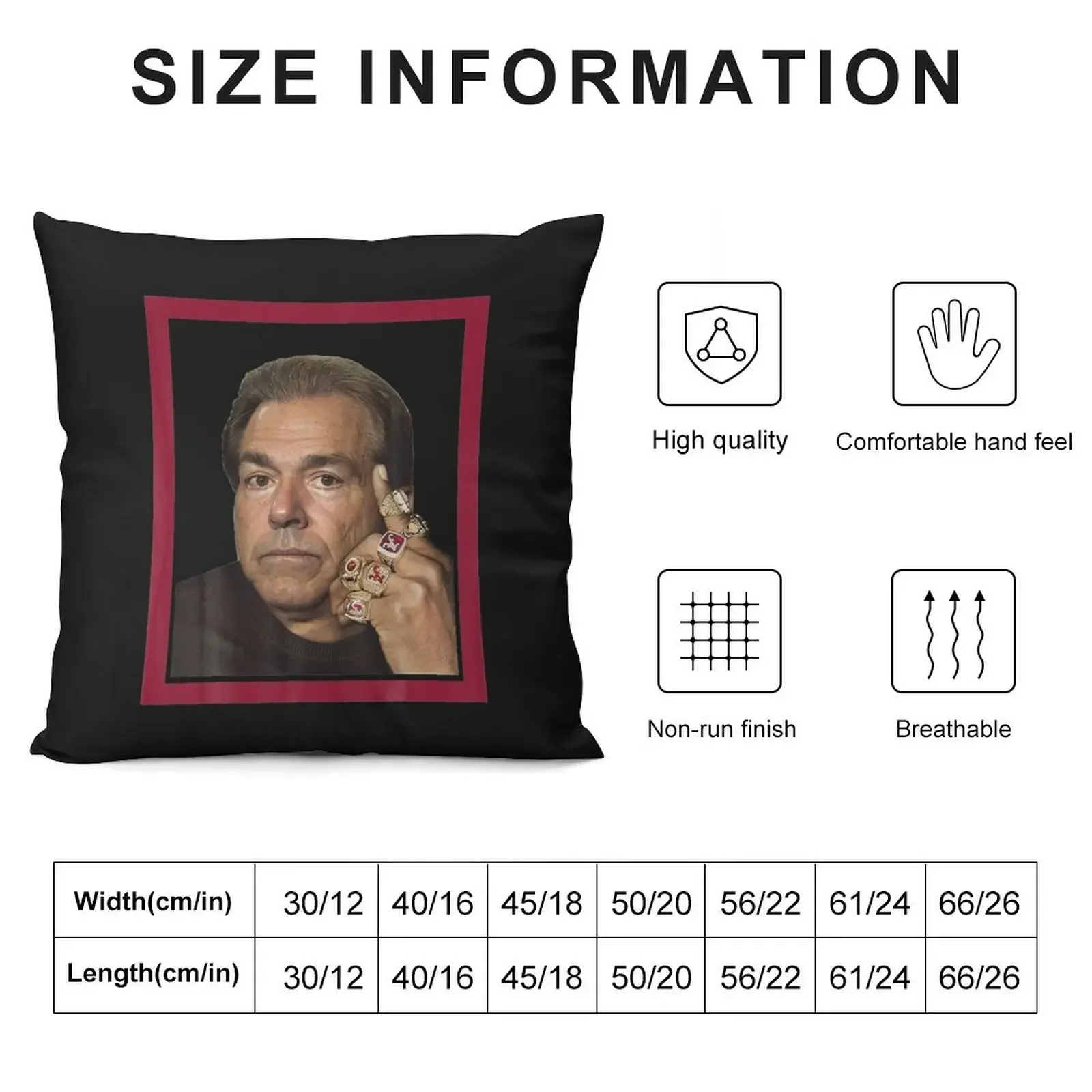 NICK SABAN COLLEGEE Ess Throw Pillow Cushion Covers For Living Room luxury decor Christmas Pillow Cases pillow