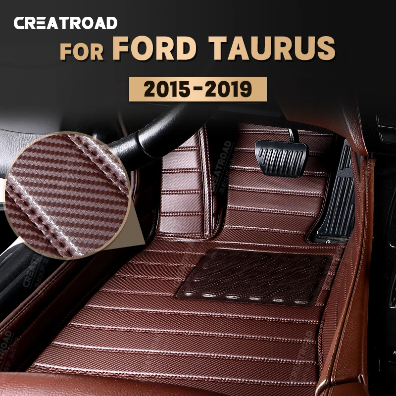 

Коврики из углеродного волокна под заказ для Ford Taurus 2015, 2016, 2017, 2018, 2019, аксессуары для интерьера автомобиля