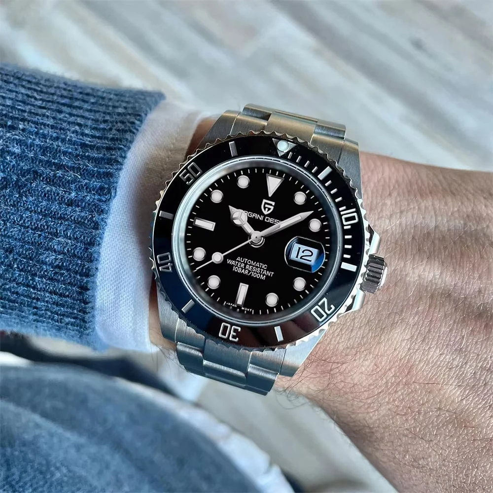 43 ミリメートルダイビングウォッチパガーニデザイン自動腕時 - Rolex Watch Submariner のレビューと価格