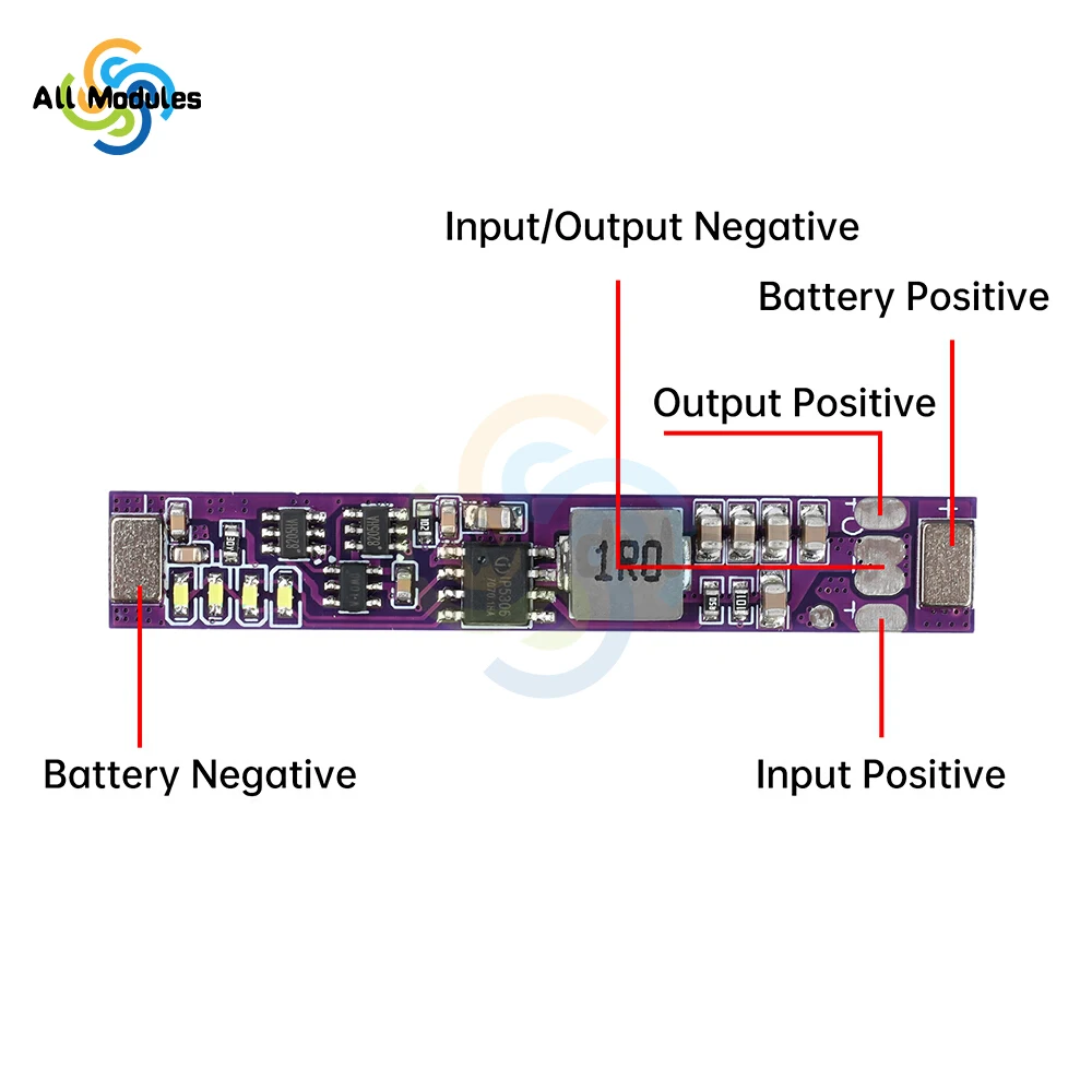 Mini DC 5V 2A Lithium Battery Charging Board 18650 Lithium Battery Boost Charging and Discharging Integrated Module