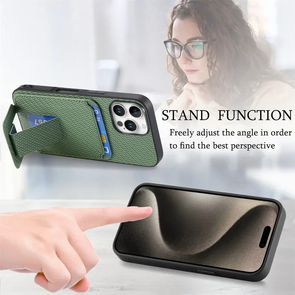 포 나씽 폰 3A 프로 5G 럭셔리 케이스 포 나씽 CMF 폰 2 프로 1 가죽 카드 홀더 지갑 푼다 폰 3A 3 A 백 커버