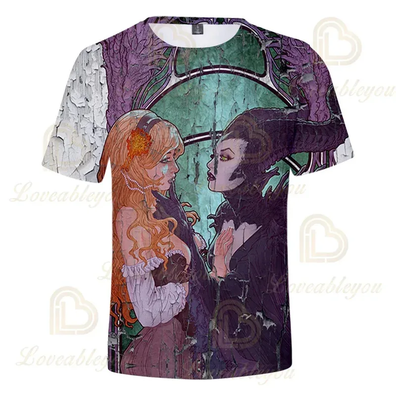 111 www Dis Movie Maleficent عشيقة الشر المطبوعة الأطفال تي شيرت الاطفال الصيف س الرقبة تيز الفتيان/الفتيات لينة القمم ملابس الطفل #4