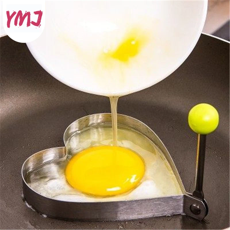 New 5 Style Stainless Steel Fried Egg Shaper Pancake Mould Omelette Mold Frying Egg Kitchen Accessories Gadget Cooking Tools