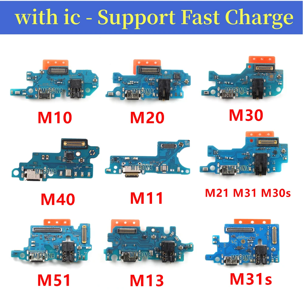

For Samsung Galaxy M10 M11 M13 M20 M21 M30 M30S M31 M31S M40 M51 USB Charger Port Jack Dock Connector Charging Board Flex Cable