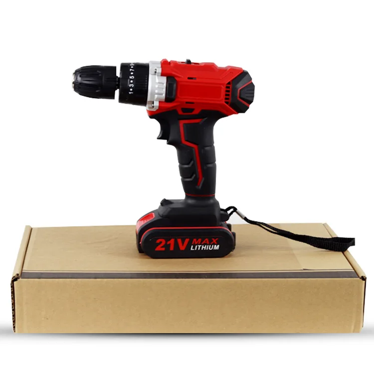 21V Electric Cordless Screwdriver 2 Functions Wireless Impact Drill Mini Lithium Battery Charging Hand Drill