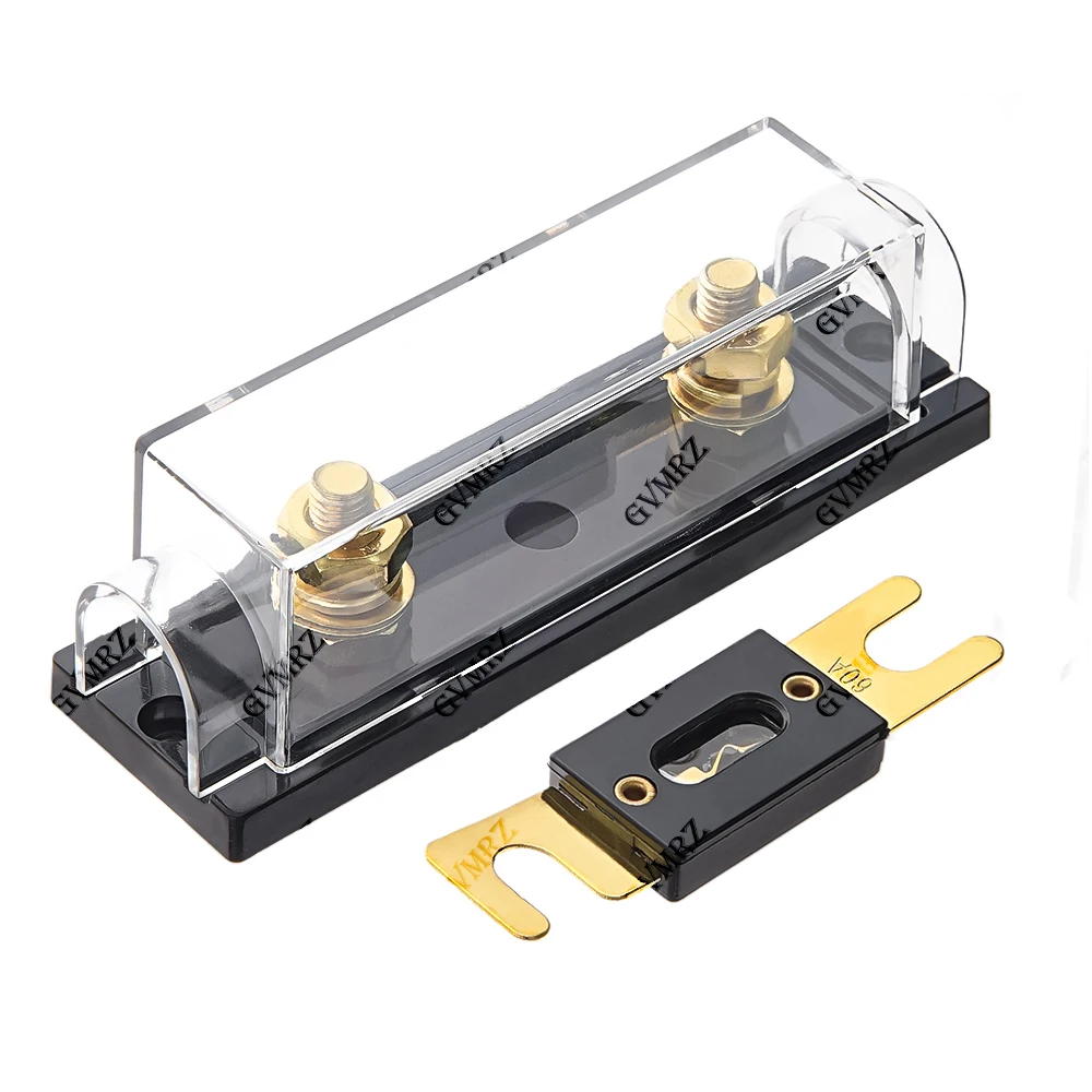 1set ANL-H ANL-B 30A 40A Transparent Car Fuse Box ANL Fuse Holder Distribution in line 0 4 8 GA Positive With ANL Fuse Fusible