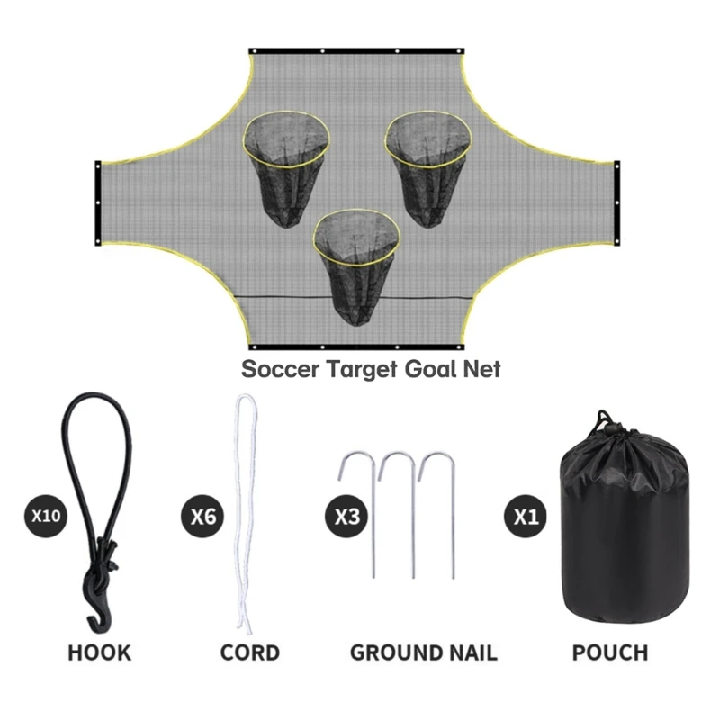 Soccer Targets Sheet with Scoring Zones Goal Shots Targets Net Goal Shots Net