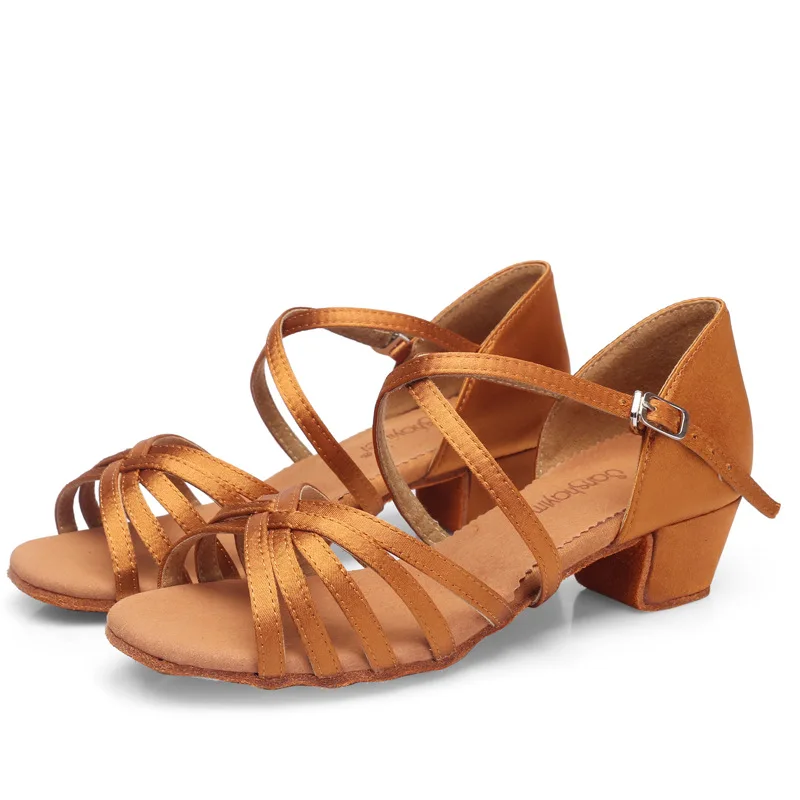 Groothandel Latin dansschoenen voor kinderen en meisjes, Latin dansschoenen met zachte zolen voor meisjes, kinderoefenschoenen, nieuwe stijl