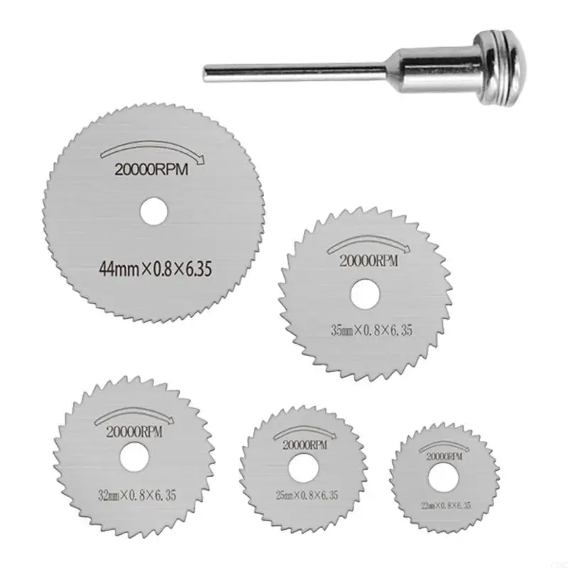 6pcs عروض عالية من القرص HSS لخطو للمعادن البلاستيكية الخشبية Project C7AC