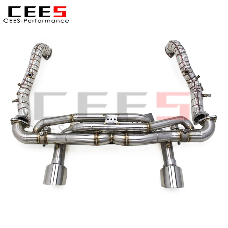 

cees Valve Exhaust System for Porsche 718 Cayman GT4 RS 4.0L 2022-2025 SUS304 Pipe Muffler Downpipe Catback Muffler