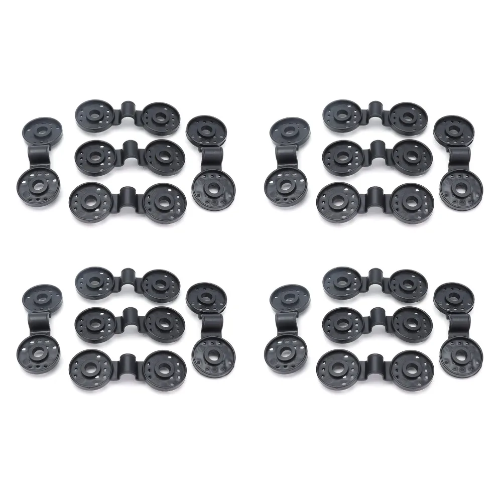 20Pcs Plastic Plastic Shade Net Clips Black 102 x 38mm Greenhouse Sunshade Fasteners Detachable Greenhouse Clips