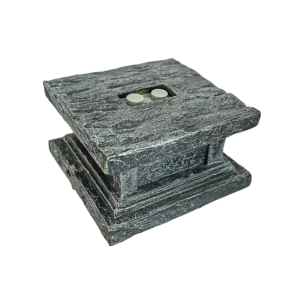 Dark-Colored Display Platform Decorations Solid Texture Collectible Block Enthusiast Favorite Home Decor Accents