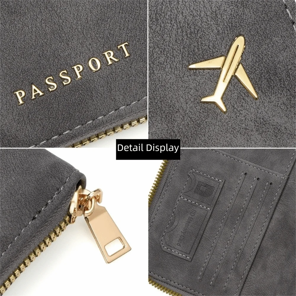 Travel Accessories Rfid - Met ritssluiting RFID-paspoorthoes Verdikte anti-diefstal reisorganisator