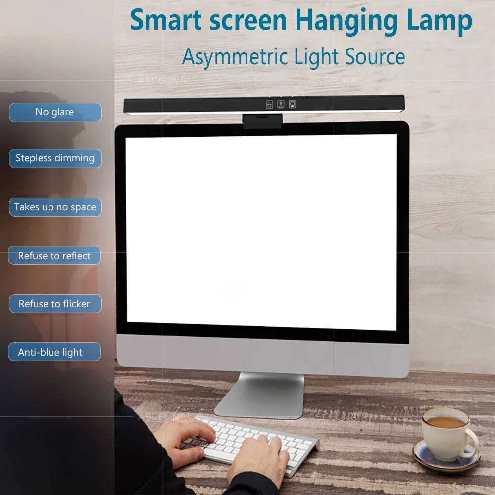 LED USB Screen Hanging Light 33/50CM Eye Protection Computer Screen Fill Light Socket Long Wall Lights Decor LED screen Lustre